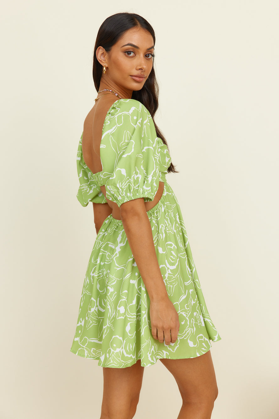 Sunset View Dress Green