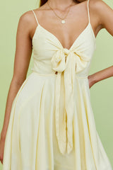 Flying Through Midi Dress Yellow