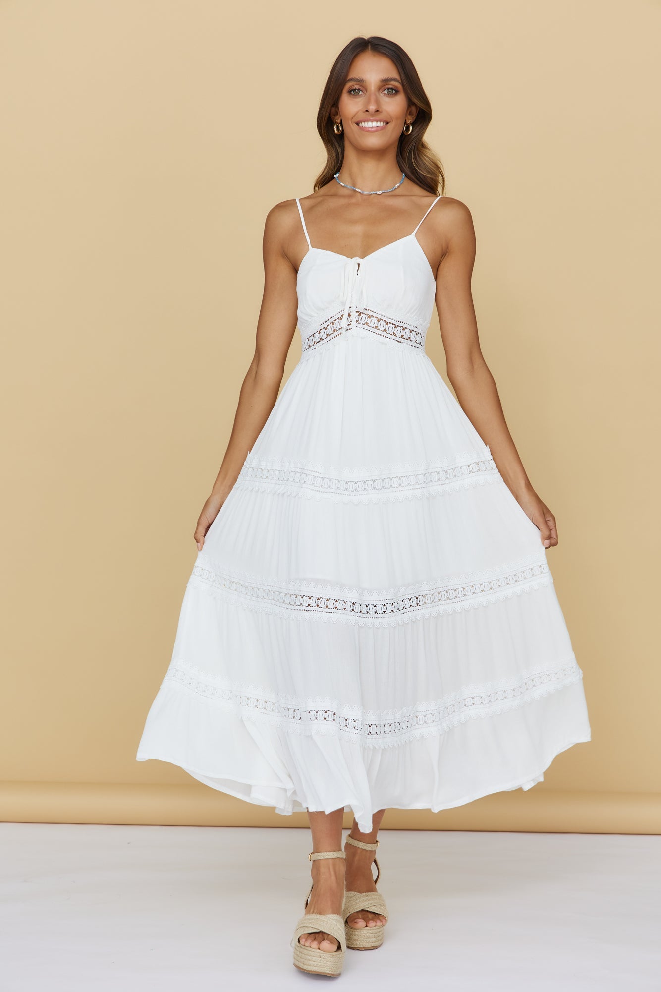 Looking For Something Maxi Dress White