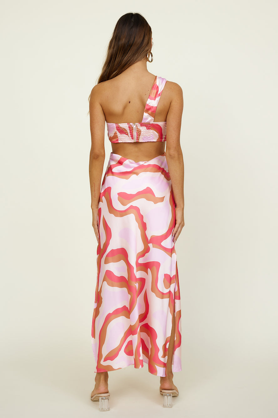 Slow Strolls Maxi Dress Pink