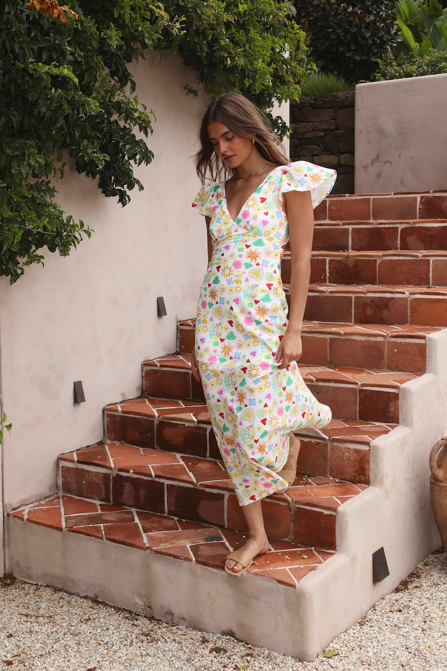 Playing In The Sun Maxi Dress Multi