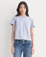 The Box-Cut Tee In Essential Cotton | Aleutian | Pocket