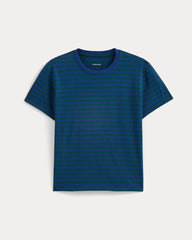 The Box-Cut Tee In Essential Cotton | Navy Peony/Dark Sea | No Pocket