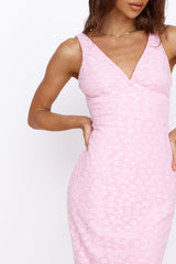 Write Your Name Midi Dress Pink