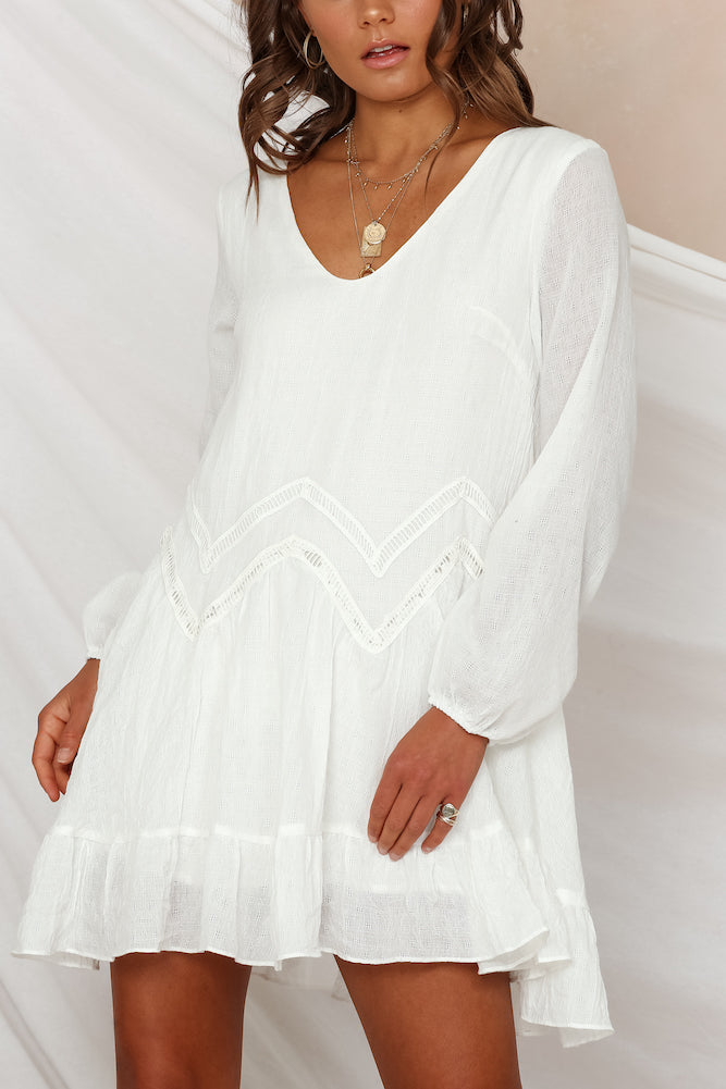 Pouring Rain Dress White