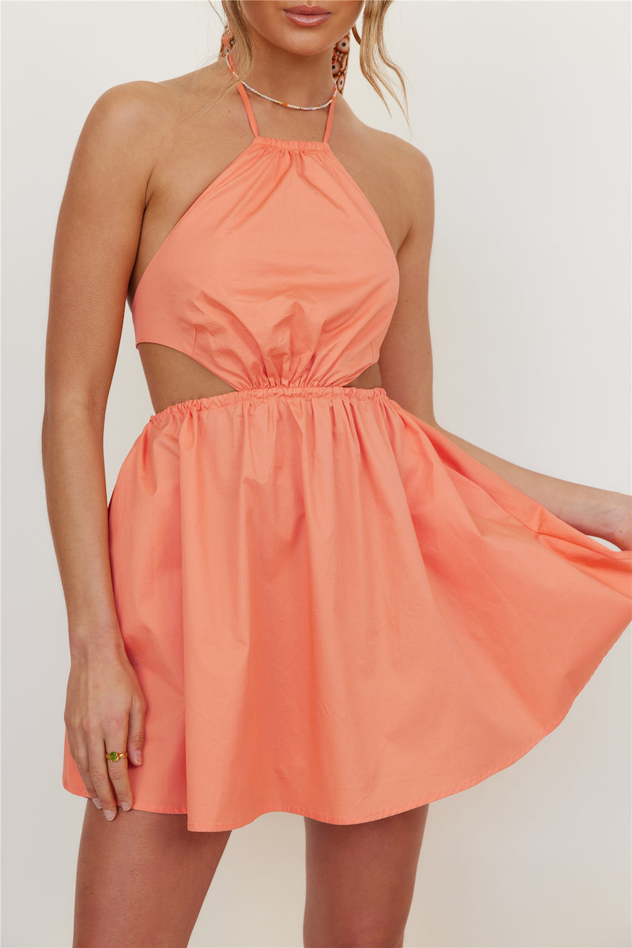 HELLO MOLLY Sweetest Words Dress Coral