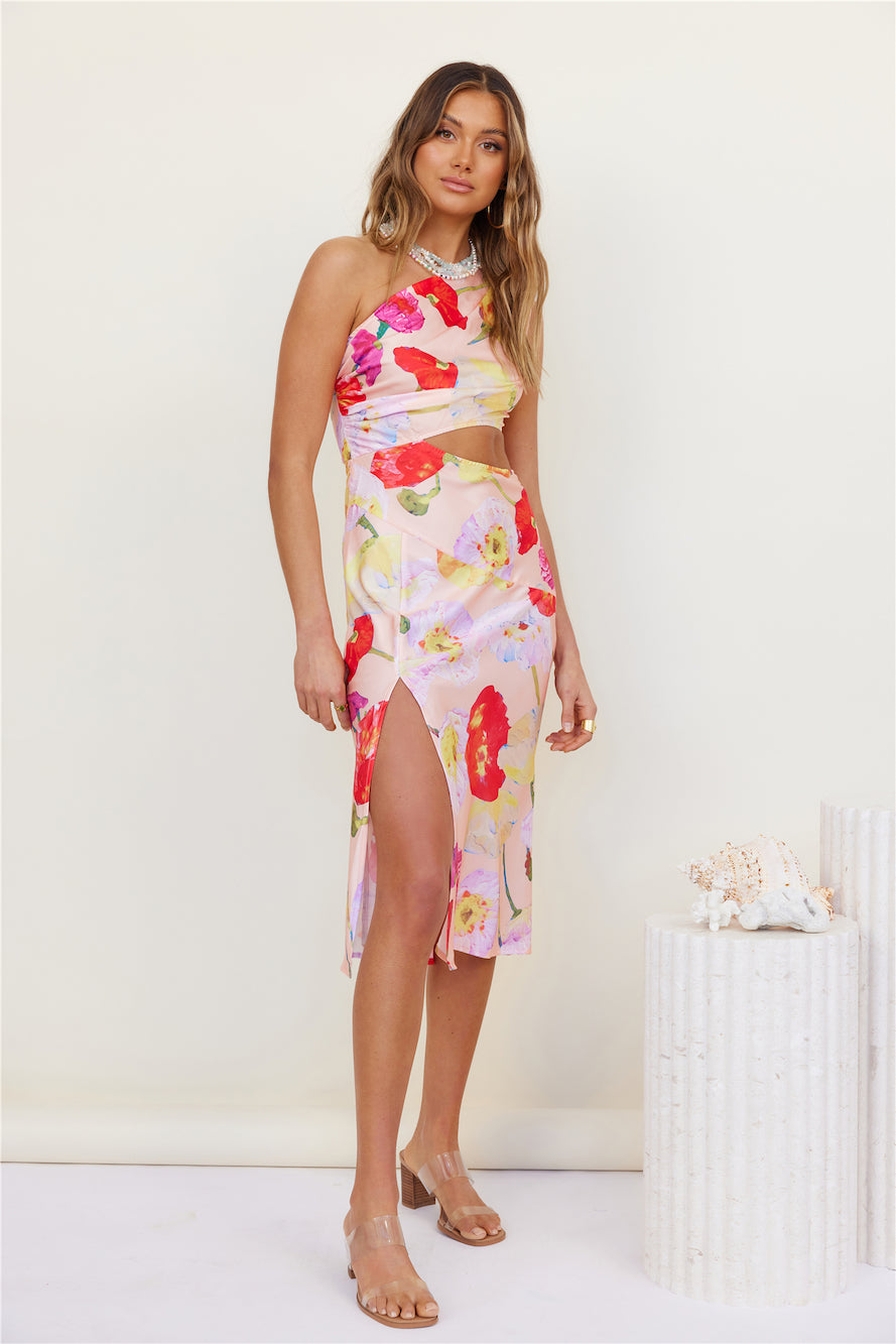 Slow Thoughts Midi Dress Floral