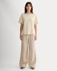 The Boyfriend Tee In Essential Cotton | Parchment