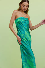 Fresh Bloom Maxi Dress Green