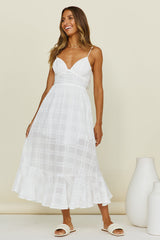 Mina Maxi Dress White