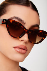 PETA + JAIN Georgina Sunglasses Tort Brown