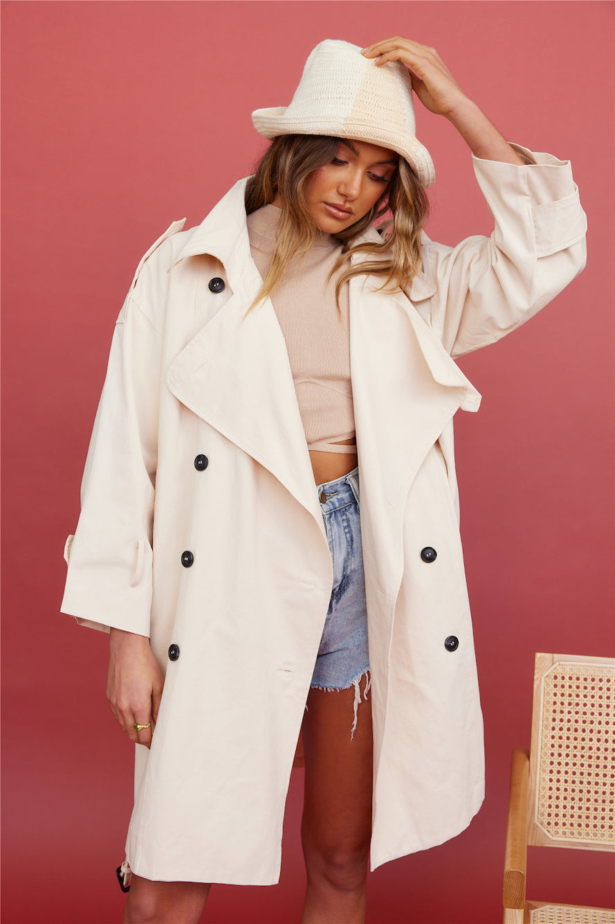 SNDYS May Trench Coat Sand