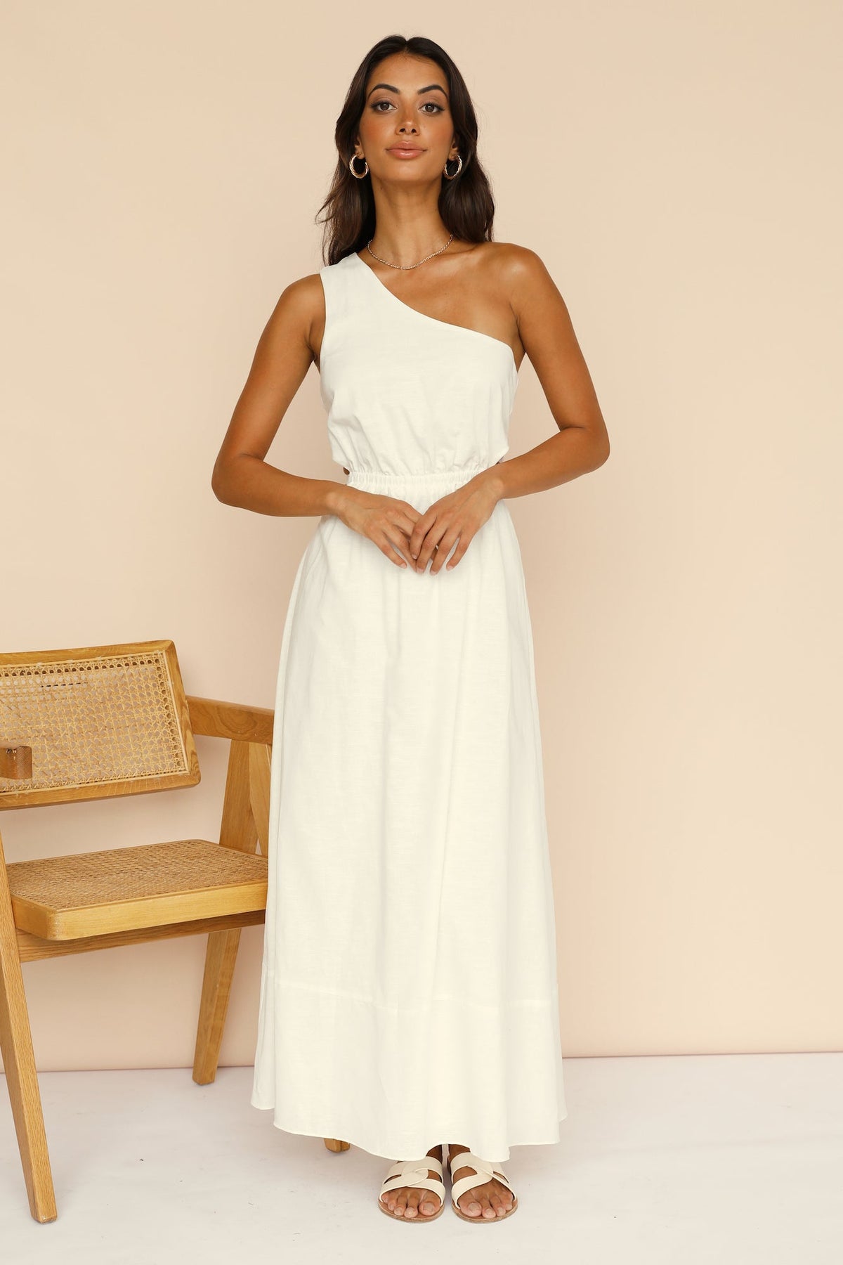 Found The Way Maxi Dress White