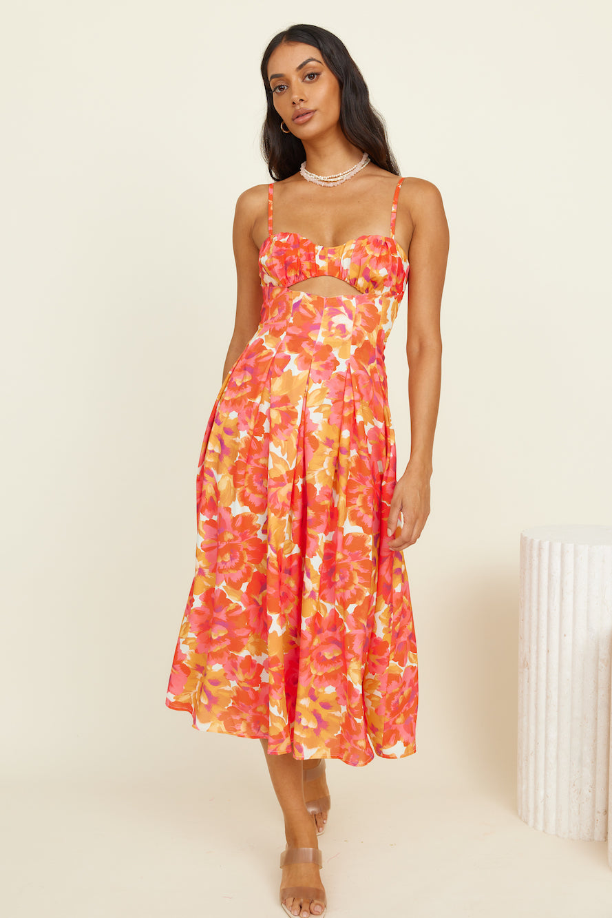 Count On You Maxi Dress Orange