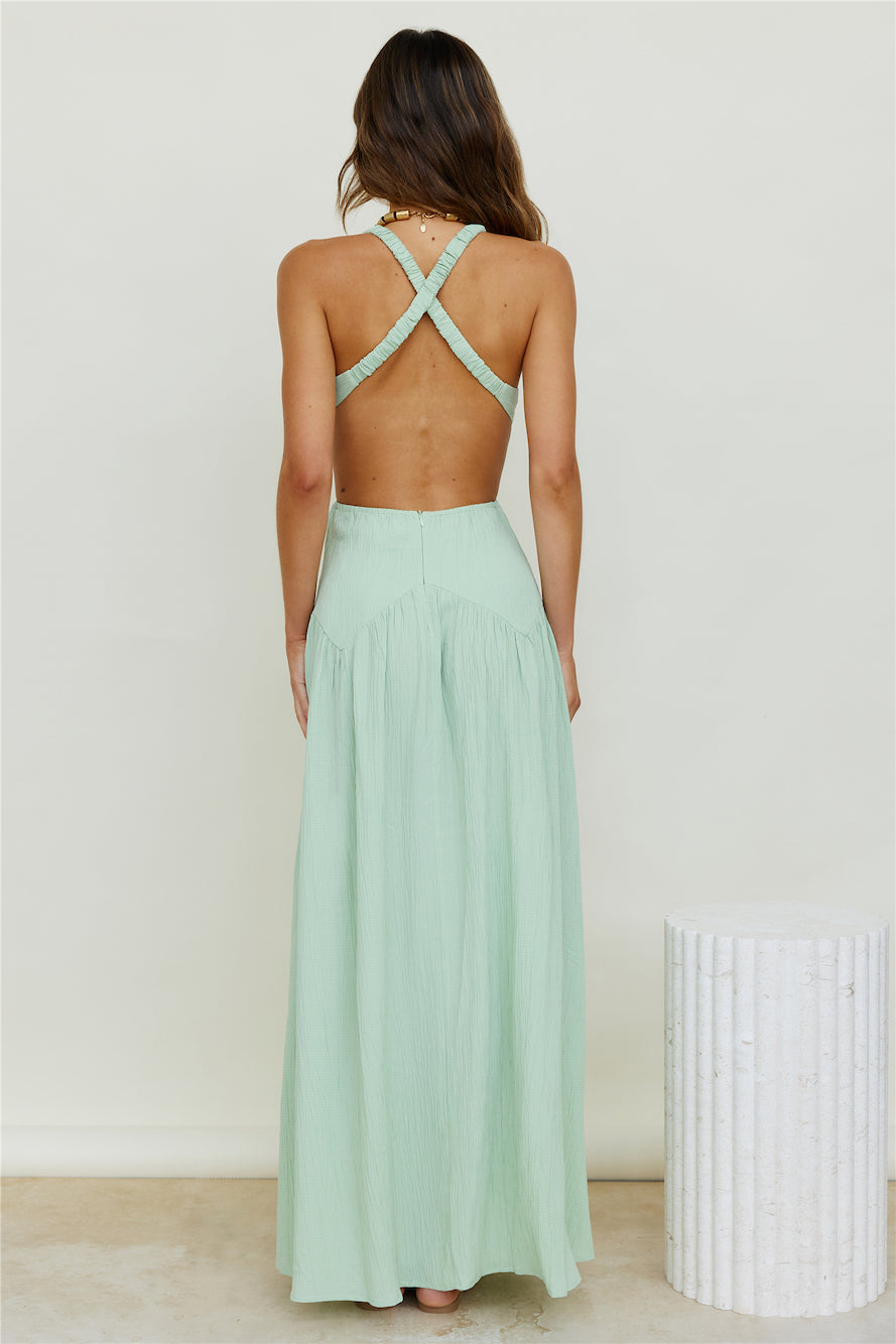 Morning Faye Maxi Dress Green