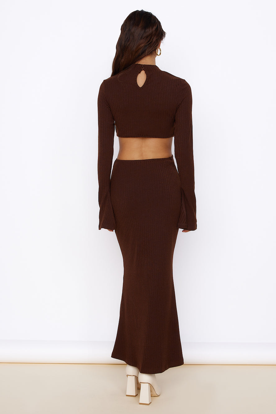 Sun-kissed Feeling Maxi Dress Brown