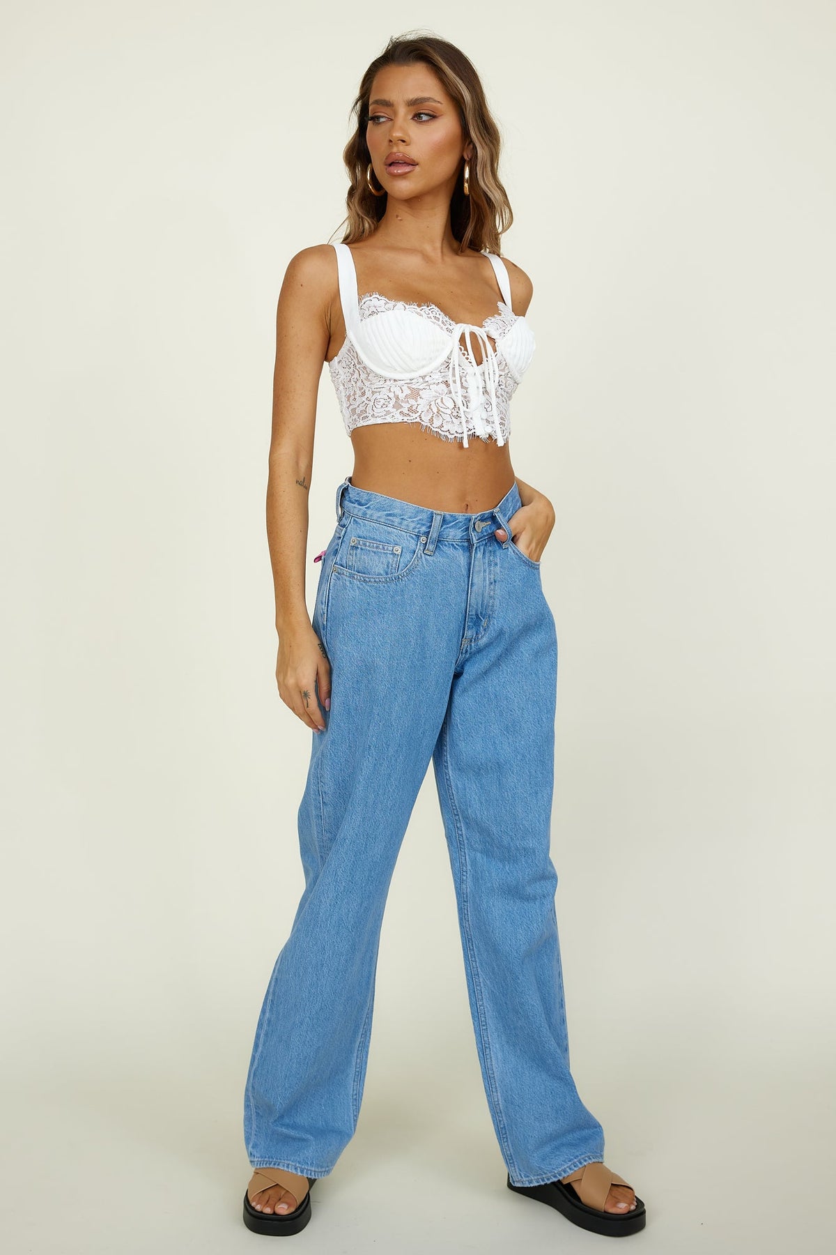 LEE 90s Baggy Jeans Blue Sphere