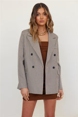 Tales Of Autumn Blazer Brown