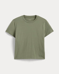 The Box-Cut Tee In Essential Cotton | Sagebrush | No Pocket