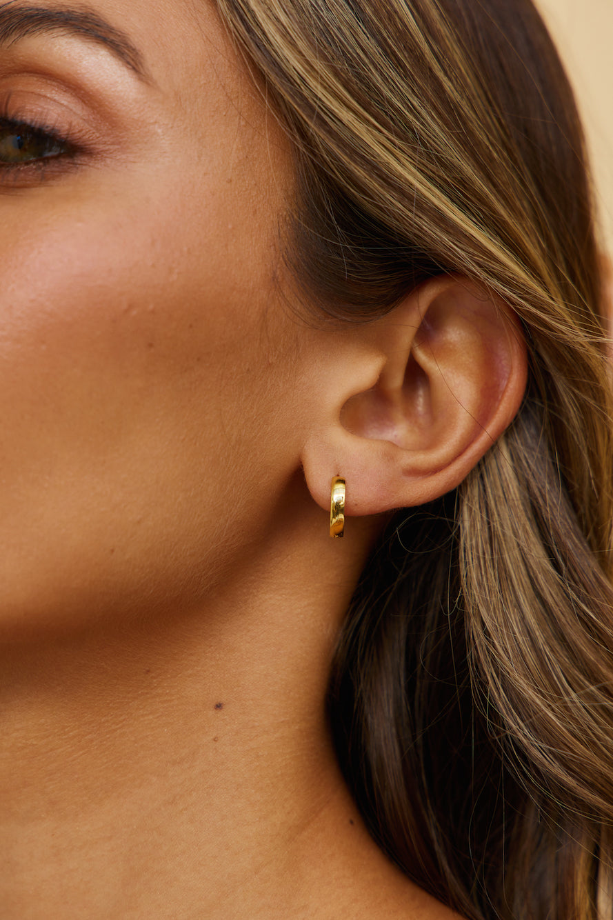 18k Gold Plated Mine Forever Earrings Gold