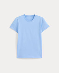 The Slim Crew In Essential Cotton | Open Air Blue