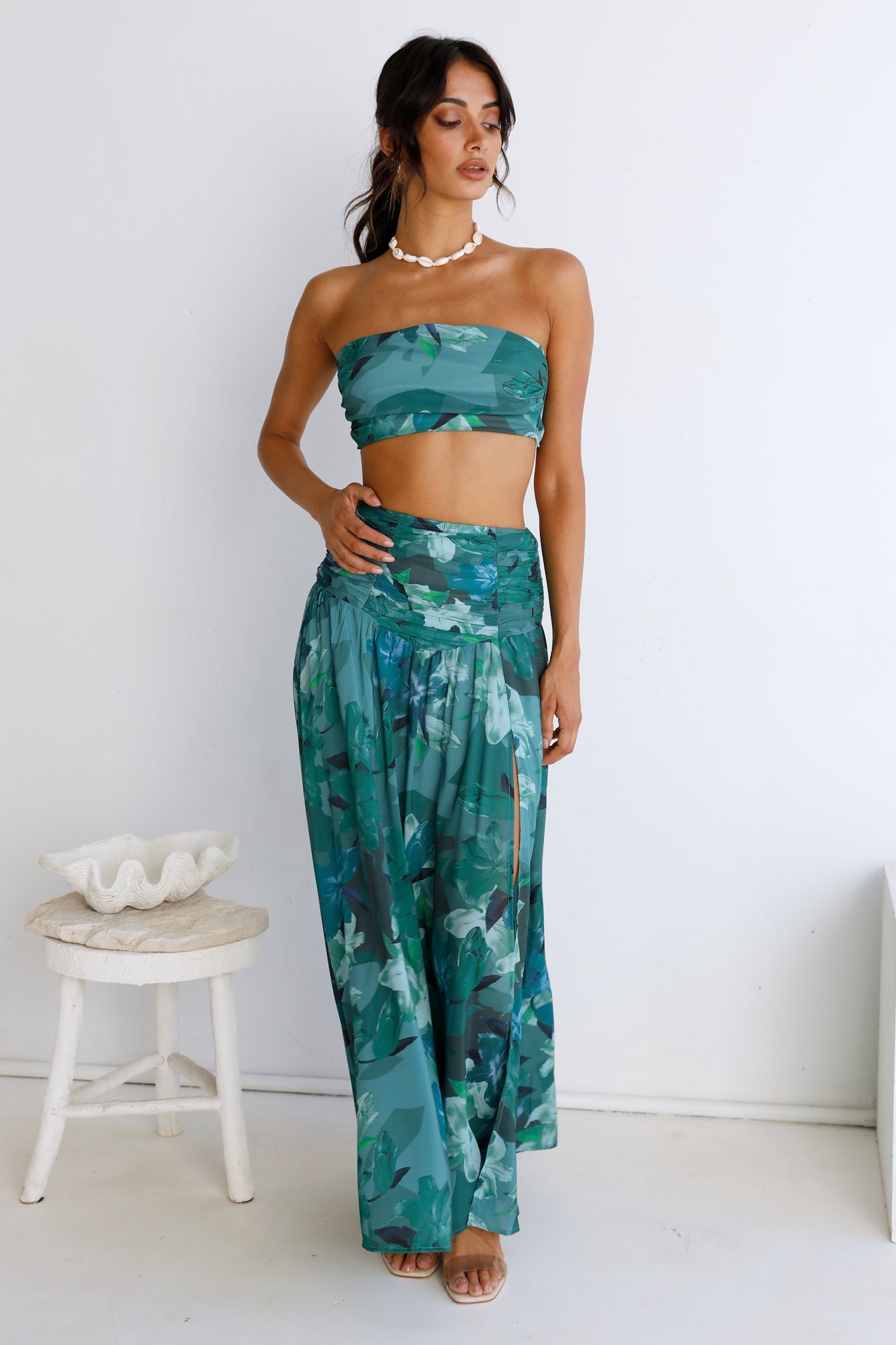 Gift Of Nature Crop Top Green