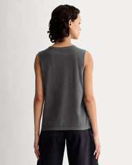 The Boyfriend Tank In Essential Cotton | Black