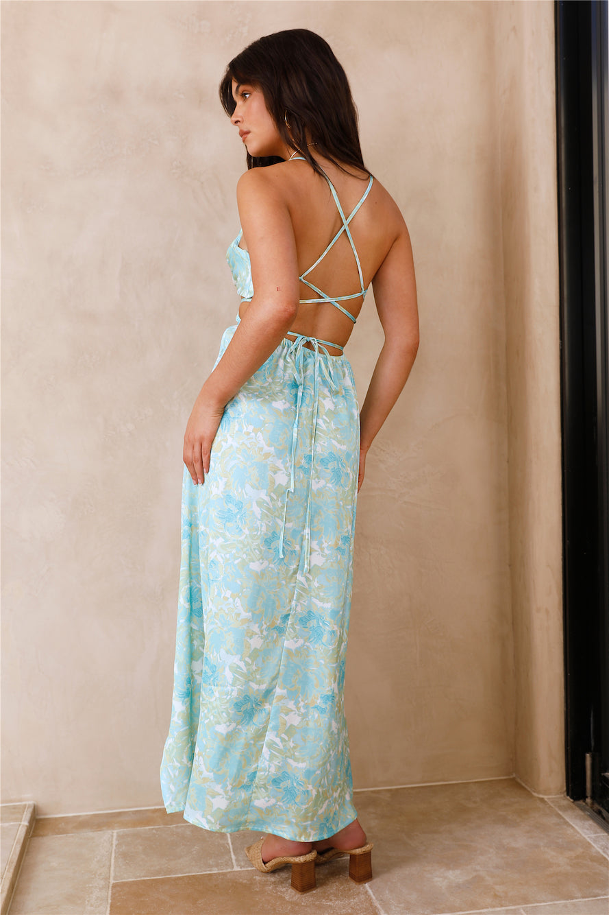 Manifesting Us Maxi Dress Blue