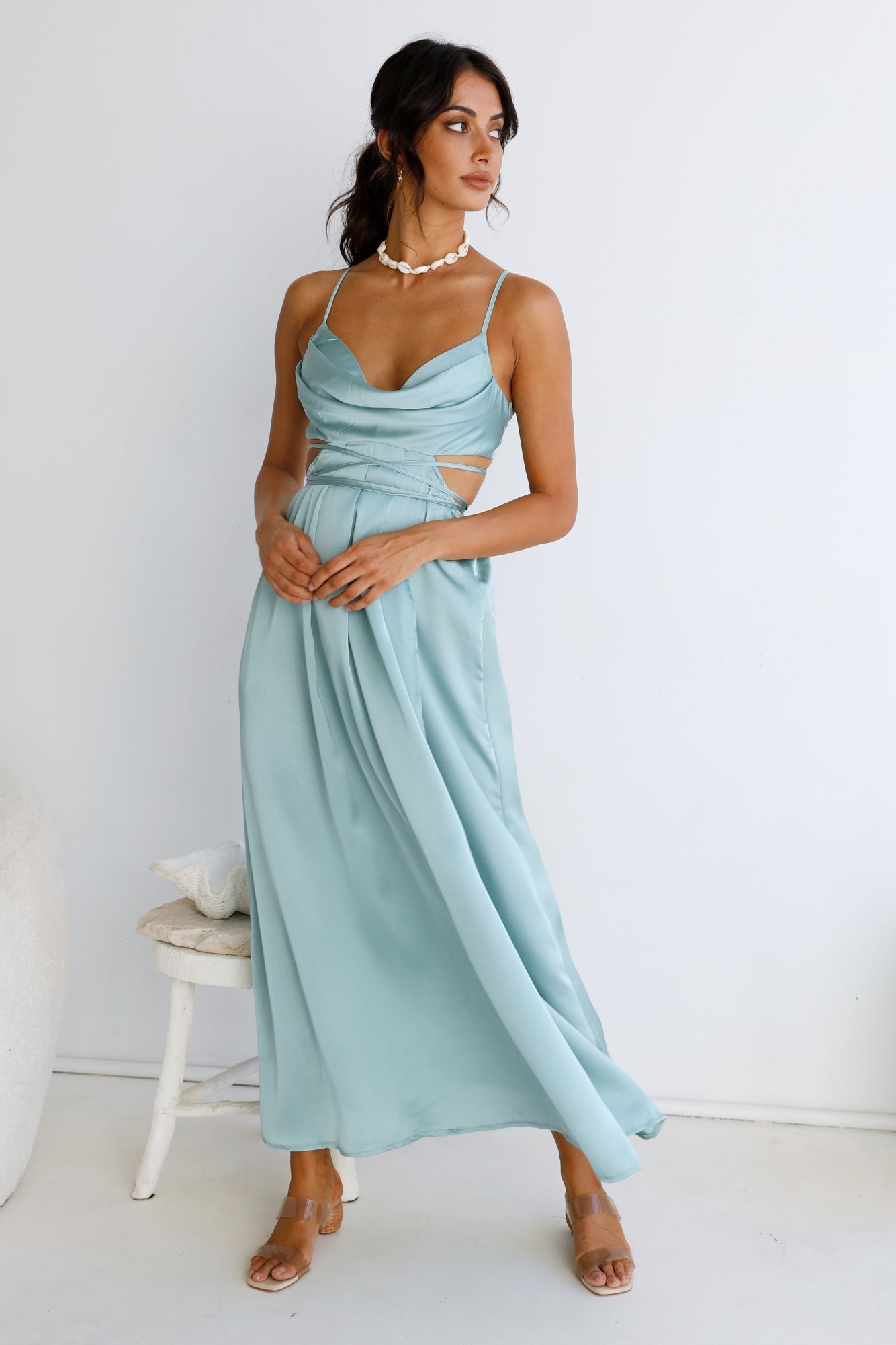 Be My Darling Maxi Dress Light Blue