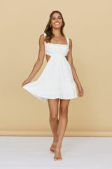 Open Conversations Dress White