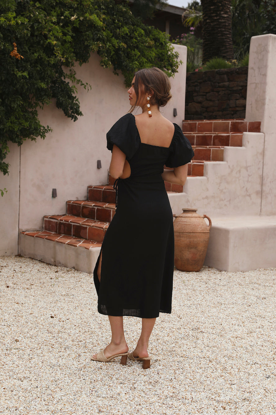 Luna Eclipse Maxi Dress Black