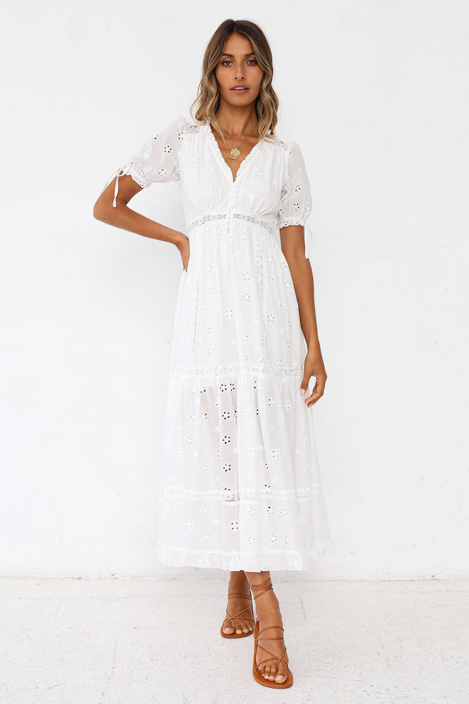 Midrina Maxi Dress White