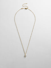 Agape 14K Gold Necklace - Gold/Pavé