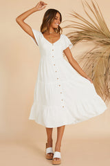 This Sweet Feeling Midi Dress White