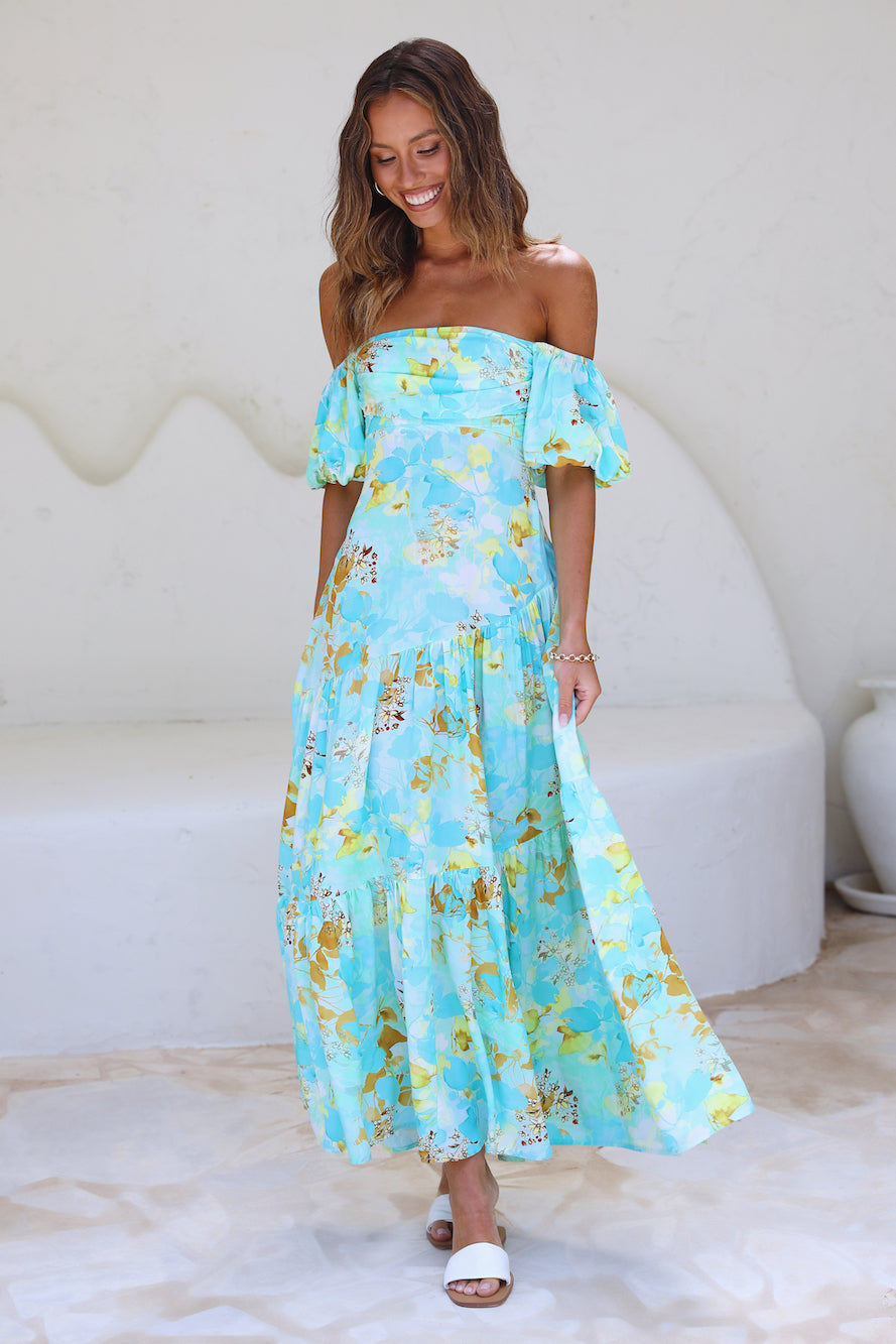 Dive Deeper Maxi Dress Green