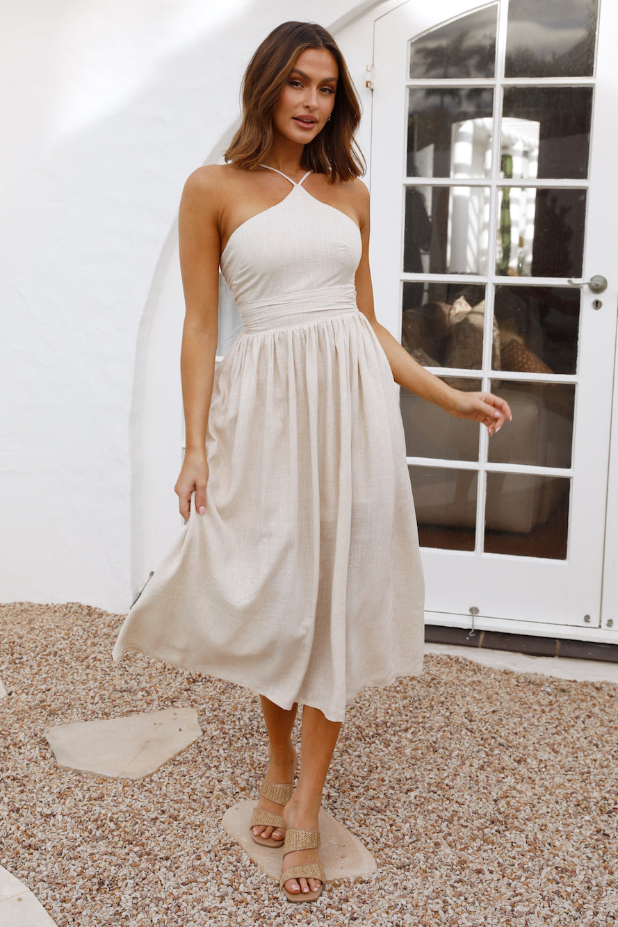 Sifting Sands Maxi Dress Beige