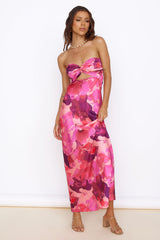 Time Stops Maxi Dress Pink