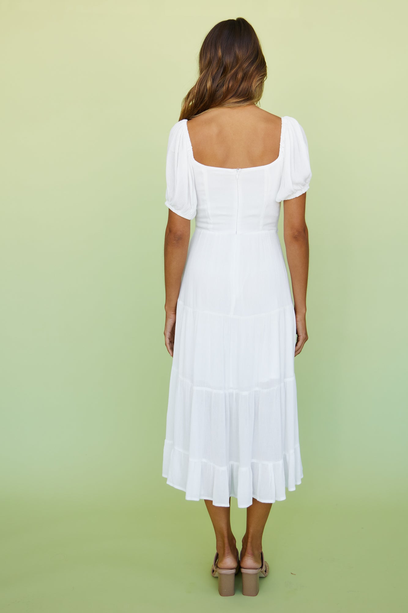 Come Morning Light Maxi Dress White