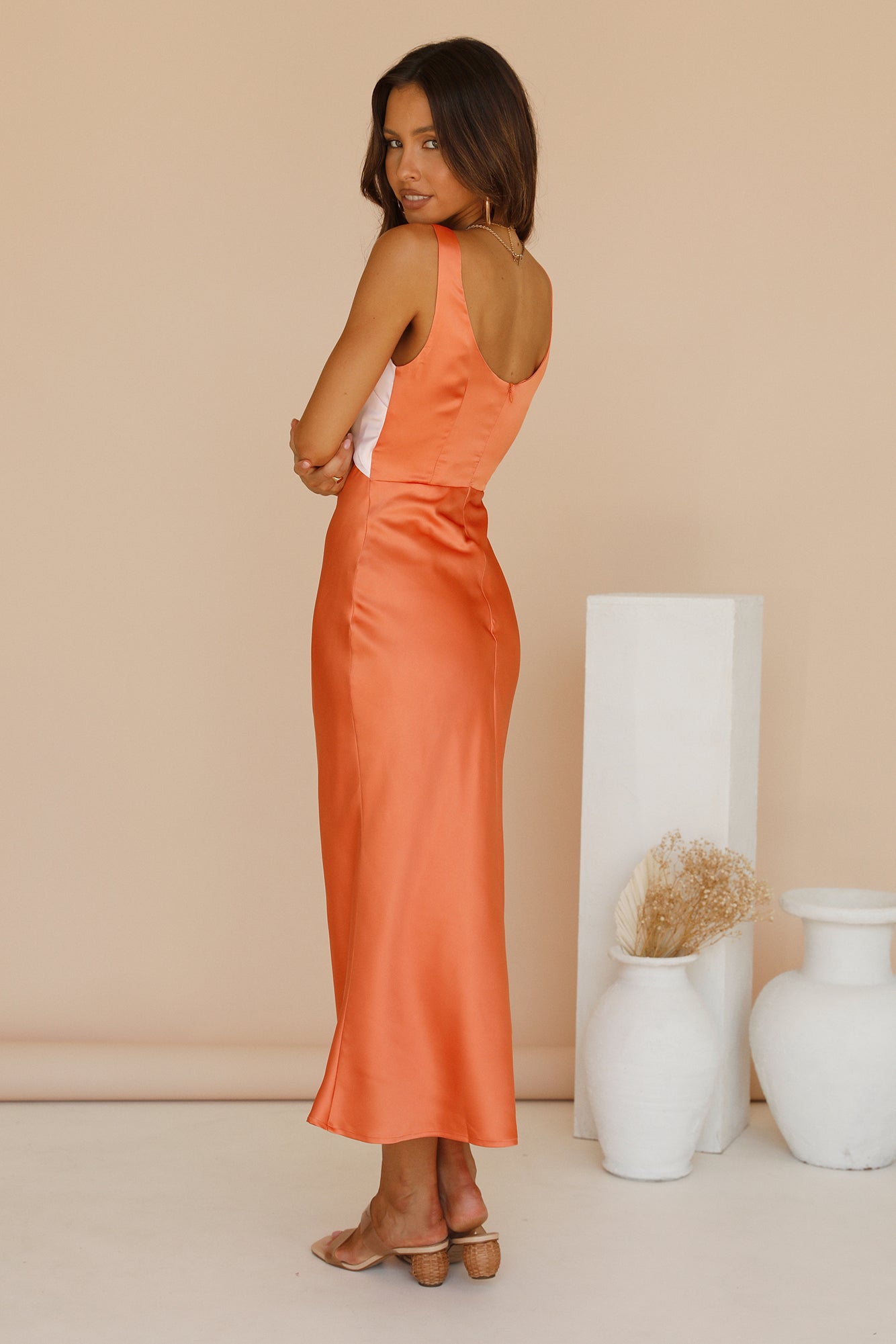 When You Breathe Maxi Dress Orange