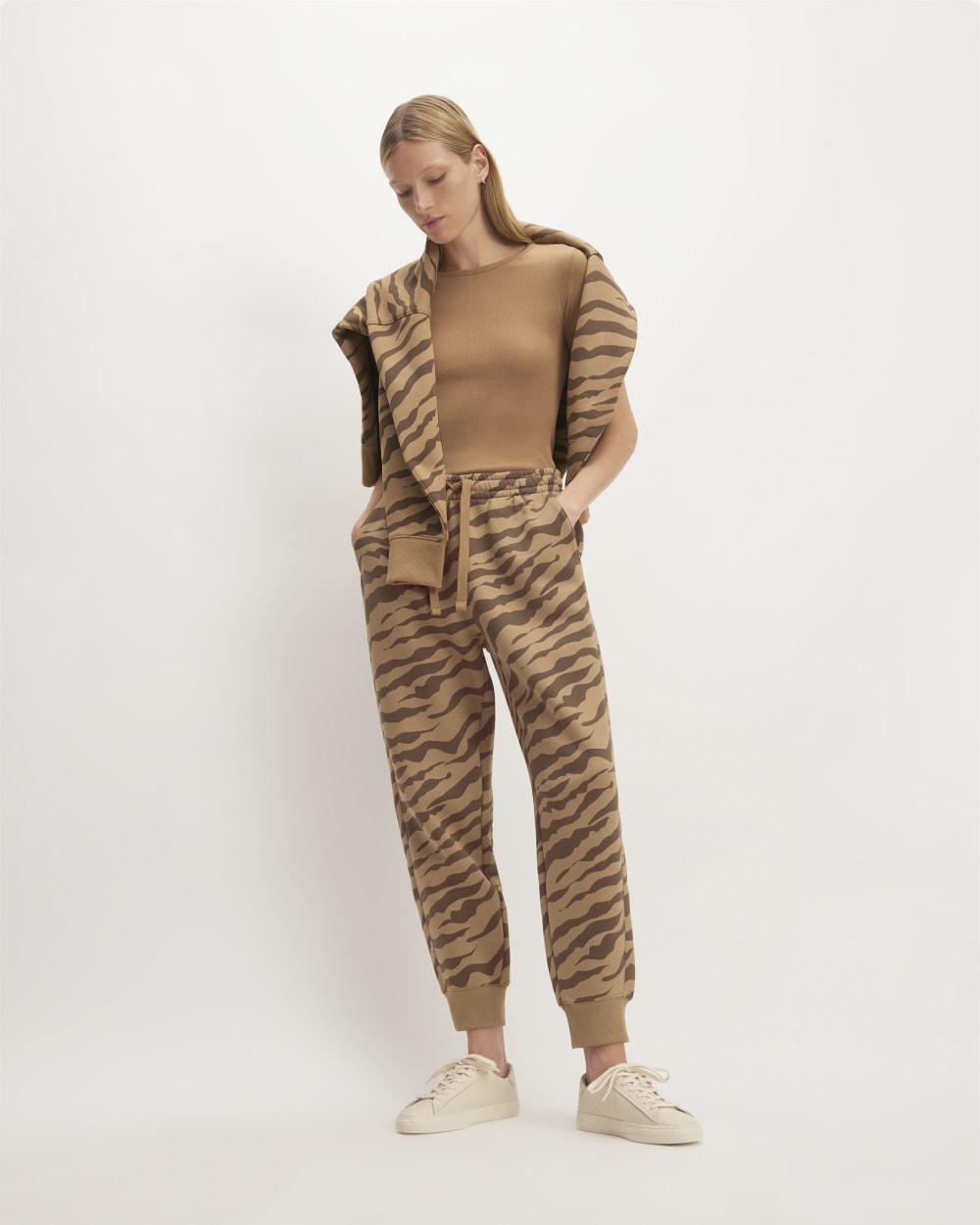 The Retrack Jogger | Cocoa Tiger Stripe