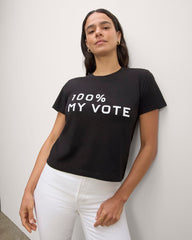 The Voter Tee In Essential Cotton | Black