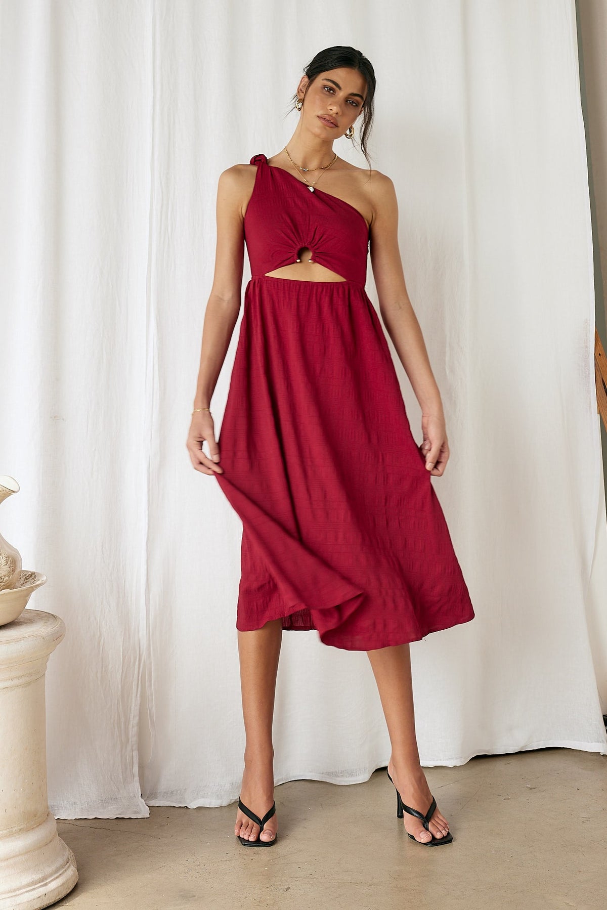 Dive In Maxi Dress Red