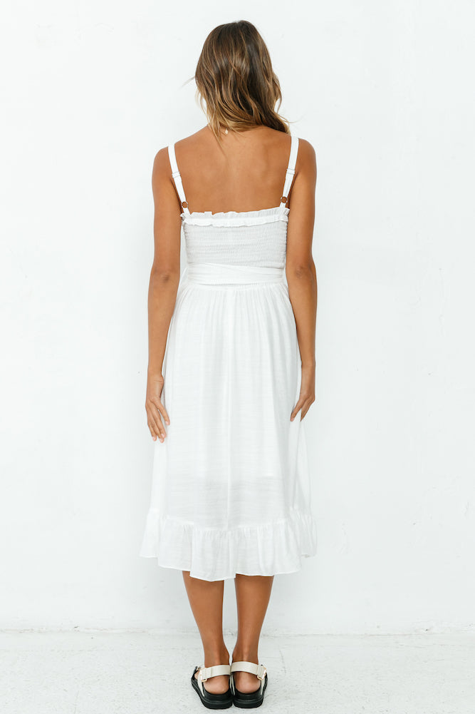 Darling Do Midi Dress White