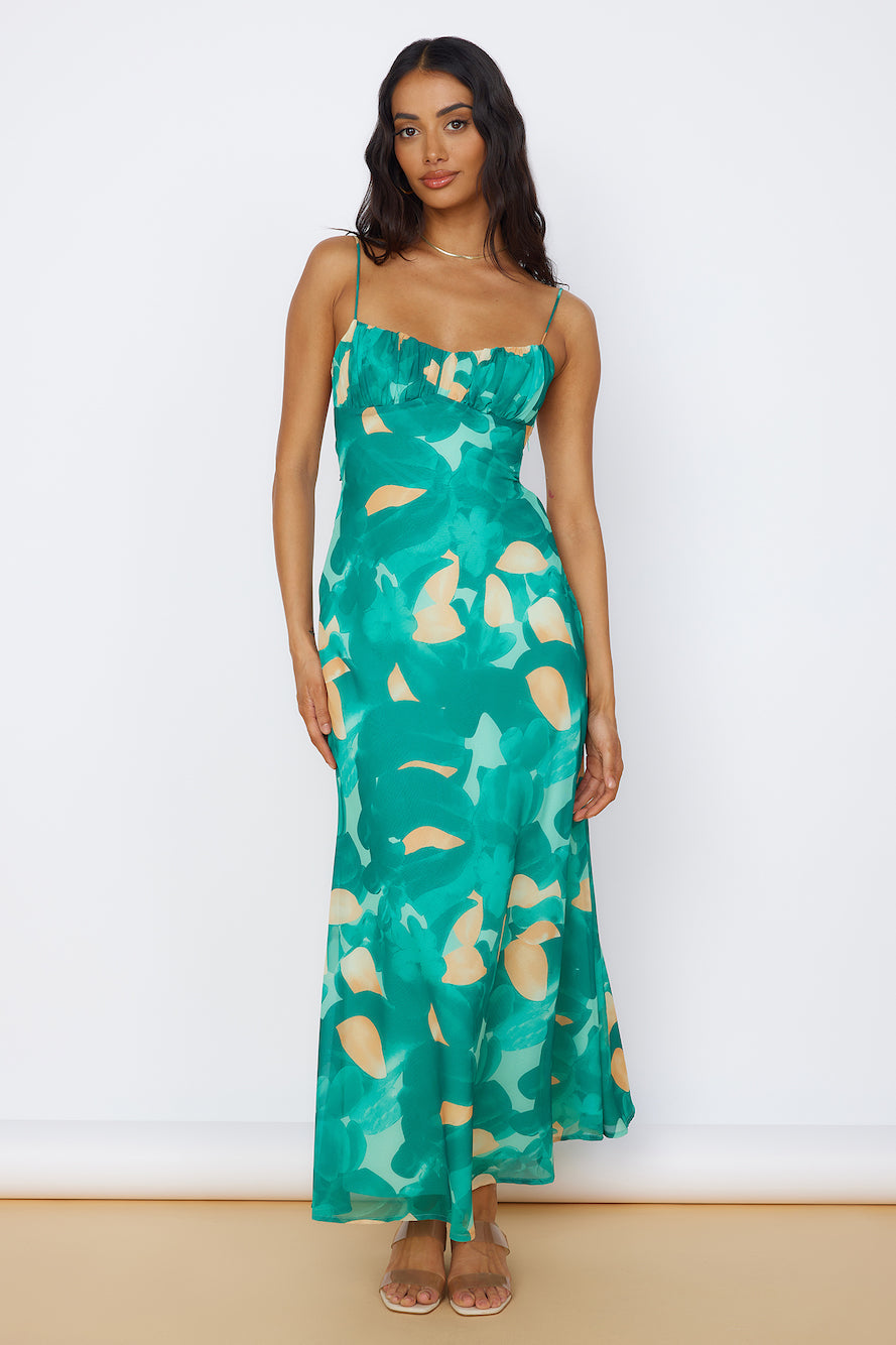 Fresh Start Maxi Dress Green