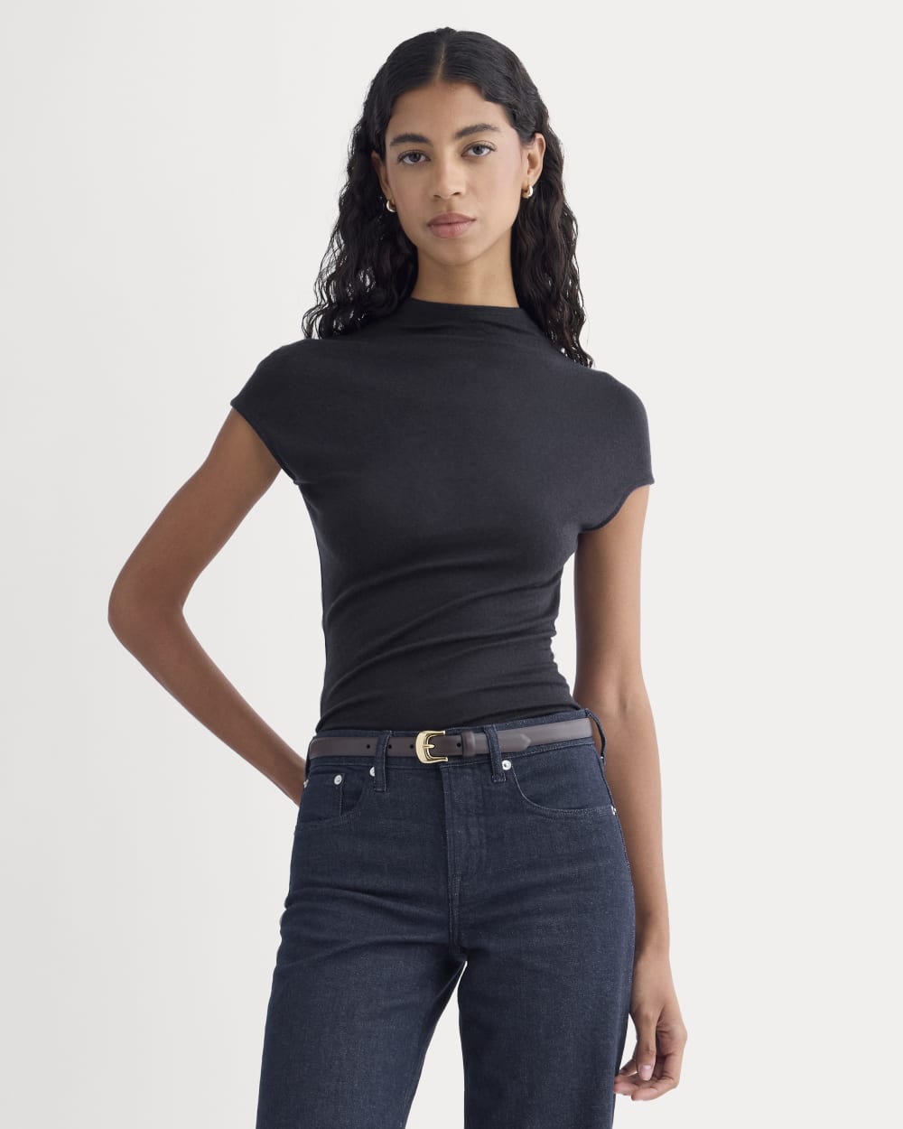 Twist Top In Butterluxe | Deep Navy