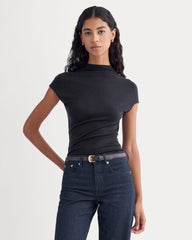 Twist Top In Butterluxe | Deep Navy