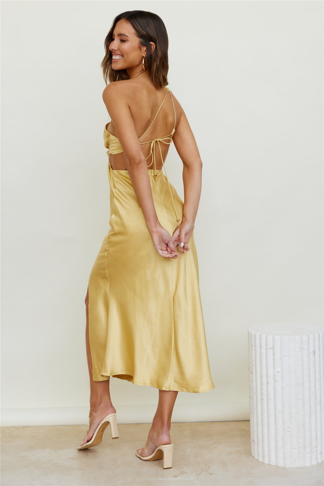 Evening Stars Maxi Dress Yellow