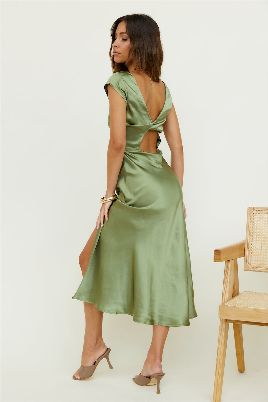 One Last Song Maxi Dress Olive