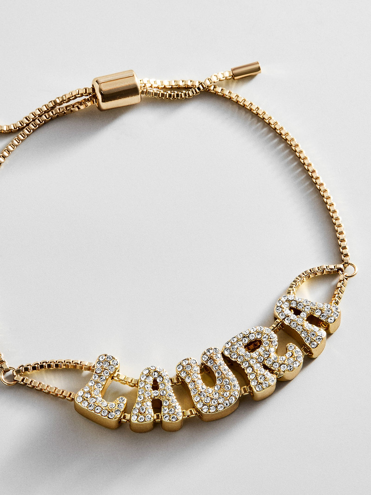 Pavé Bubble Slider Custom Bracelet - Pavé Bubble Double Strand