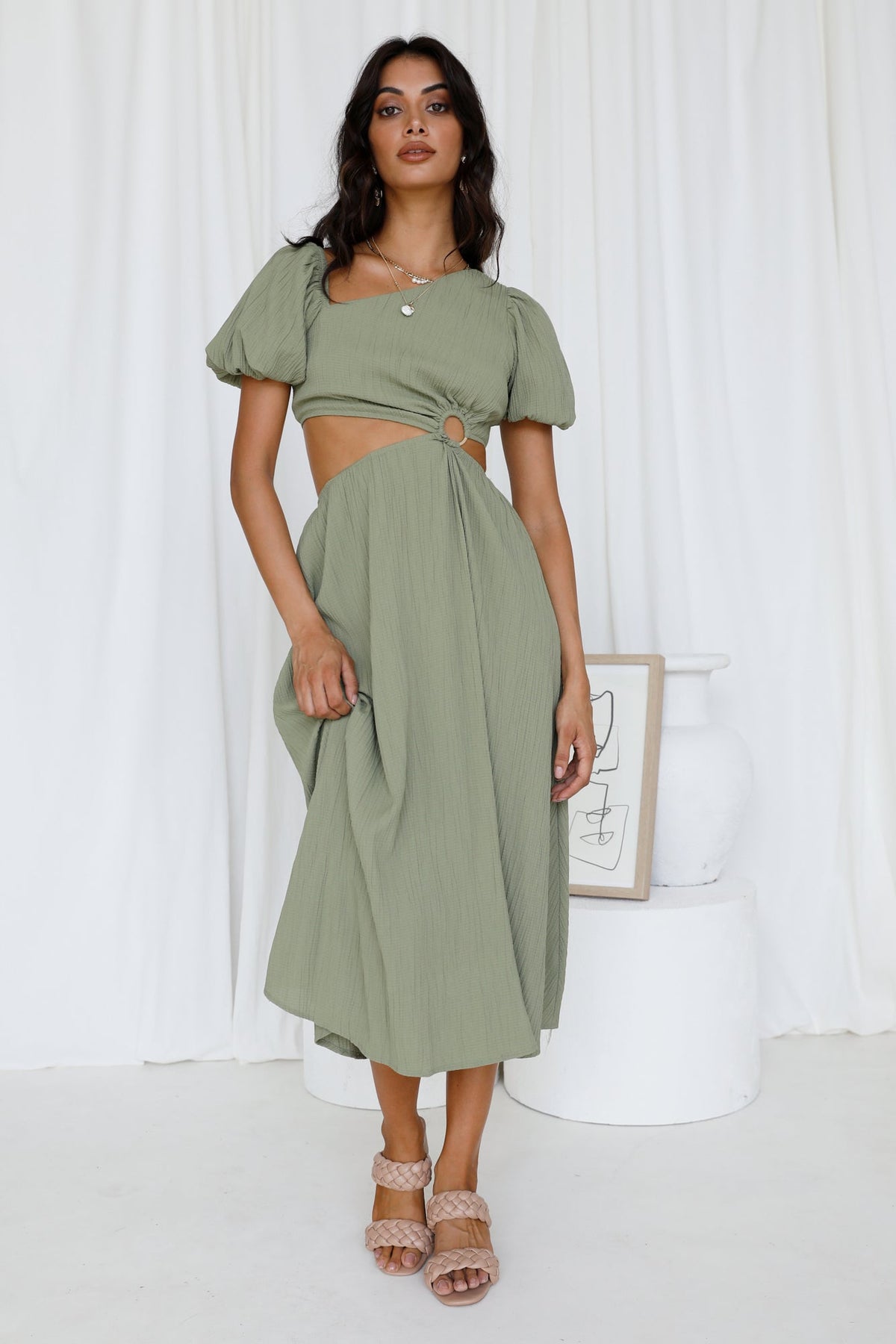 Scent Of Jasmine Maxi Dress Green